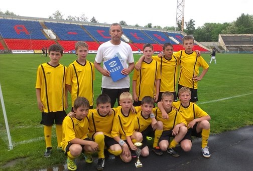 Церемония награждения детско-юношеской команды из Зверево