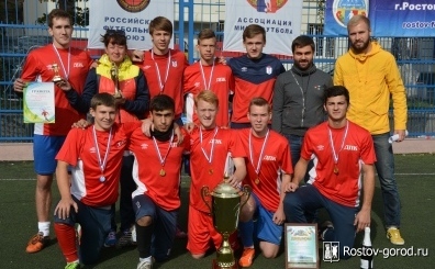 Кубок Ленинского района по мини-футболу выиграла команда Донского педагогического колледжа